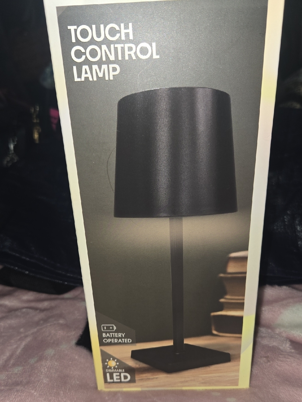 Black Touch Control LED Table Lamp - Black